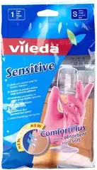 Перчатки для деликатных работ Vileda Sensitive Comfortplus