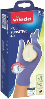 Vileda Multi Sensitive перчатки нитриловые одноразовые