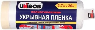 Unibob пленка укрывная с малярной лентой
