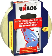 Малярная клейкая лента для изогнутых поверхностей Unibob Профи