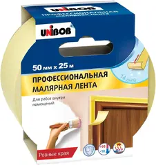 Unibob Профи малярная клейкая лента для работ внутри помещений