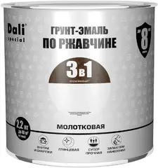 Dali грунт-эмаль по ржавчине 3 в 1 молотковая