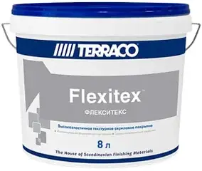 Terraco Flexitex текстурное суперэластичное покрытие на акриловой основе