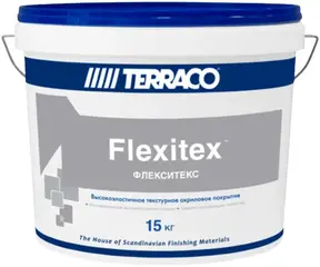 Terraco Flexitex текстурное суперэластичное покрытие на акриловой основе