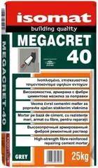 Isomat Megacret-40 ремонтный раствор высокопрочный армированный фиброй