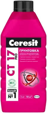 Ceresit CT 17 Pro грунтовка глубокого проникновения