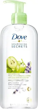 Dove Nourishing Secrets с Маслом Косточек Винограда и Лавандой вода мицеллярная для жирной и комбинированной кожи