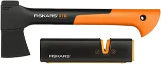 Набор (топор универсальный + точилка) Fiskars XS X7 X-Series+Xsharp