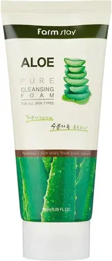 Farmstay Aloe Pure Cleansing Foam очищающая пенка для умывания для всех типов кожи