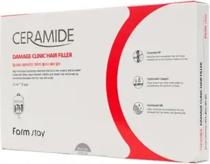 Farmstay Ceramide Damage Clinic Hair Filler восстанавливающий филлер для волос с керамидами (набор)