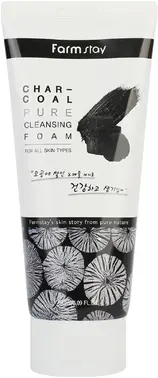 Farmstay Charcoal Pure Cleansing Foam очищающая пенка для умывания