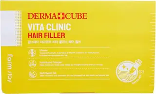 Farmstay Derma Сube Vita Clinic Hair Filler набор (витаминизирующий филлер для волос)