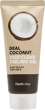 Farmstay Real Coconut Deep Clear Peeling Gel гель с экстрактом кокоса отшелушивающий