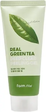 Farmstay Real Green Tea Deep Clear Peeling Gel гель с экстрактом зеленого чая отшелушивающий