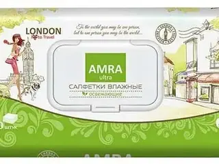 Amra Travel London cалфетки влажные освежающие