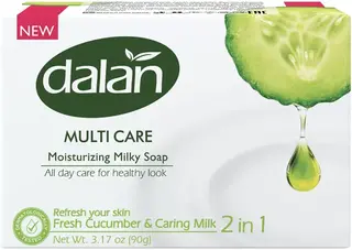 Dalan Multi Care Огурец и Молоко увлажняющее мыло туалетное