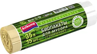 Авикомп Botanica биопакеты для мусора с завязками