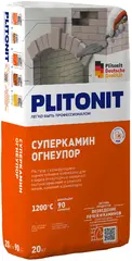 Плитонит Суперкамин Огнеупор раствор с армирующими термостойкими волокнами