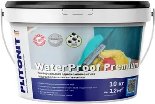 Плитонит Waterproof Premium мастика универсальная однокомпонентная гидроизоляционная