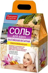 Fito Косметик Народные Рецепты Балтийская Янтарная Омолаживающая соль для ванн