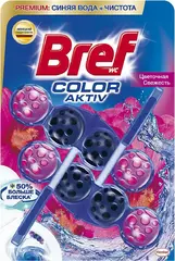Бреф Premium Color Aktiv Цветочная Свежесть блок туалетный