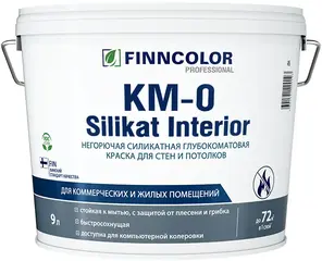 Финнколор KM-0 Silikat Interior негорючая силикатная глубокоматовая краска