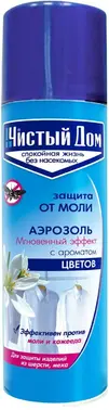 Чистый Дом Цветочный Аромат аэрозоль от моли и кожееда