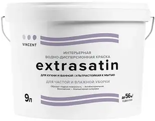Vincent Extrasatin водно-дисперсионная краска для кухни и ванной