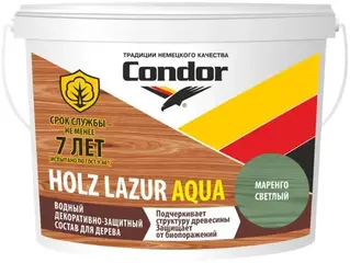 Condor Holz Lazur Aqua состав защитно-декоративный для дерева