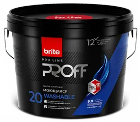 Brite Professional краска интерьерная моющаяся шелковистая