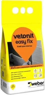 Вебер Ветонит Easy Fix клей для плитки и керамогранита