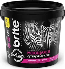 Brite Professional One Coat краска интерьерная моющаяся суперукрывистая