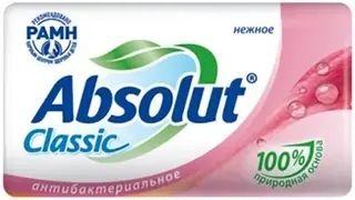 Абсолют Classıc Нежное крем-мыло туалетное антибактериальное