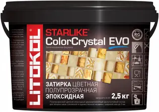 Литокол Starlike Color Crystal Evo эпоксидная затирочная смесь
