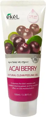 Ekel Natural Clean Peeling Gel Acai Berry мягкий эффективный пилинг-скатка для лица