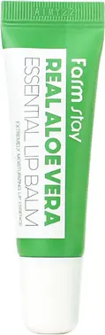 Farmstay Real Aloe Vera Essential Lip Balm бальзам для губ суперувлажняющий