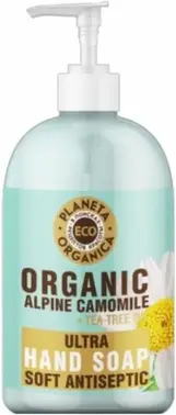 Планета Органика Organic Alpine Camomile+Tea Tree Oil мыло для рук жидкое смягчающее
