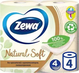 Zewa Natural Soft бумага туалетная
