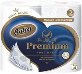 Belux Batist Premium Pure White бумага туалетная