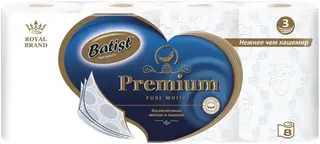 Belux Batist Premium Pure White бумага туалетная