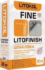 Литокол Litofinish Fine Evo шпаклевка полимерная финишная белая