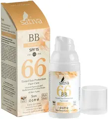 Sativa Rose Beige №66 Mineral Pigments & Bioflavonoids of Olive Fruits BB-крем для лица ухаживающий солнцезащитный