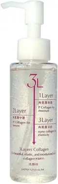 Japan Gals 3 Layers Collagen пенка для умывания три слоя коллагена
