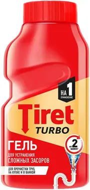 Тирет Turbo гель для устранения сложных засоров