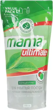 Mama Ultimate с Ароматом Зеленого Чая концентрат для мытья посуды и детских принадлежностей