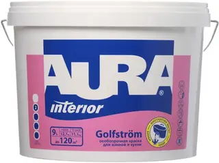 Аура Interior Golfstrom особопрочная краска для ванной и кухни