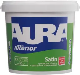 Аура Interior Satin краска для обоев и структурных покрытий