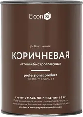 Elcon грунт-эмаль по ржавчине 3 в 1