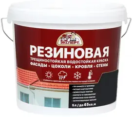 Эксперт Резиновая трещиностойкая водостойкая краска