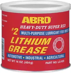 Abro #2 Heavy-Duty Super Red Lithium Grease смазка литиева красная
